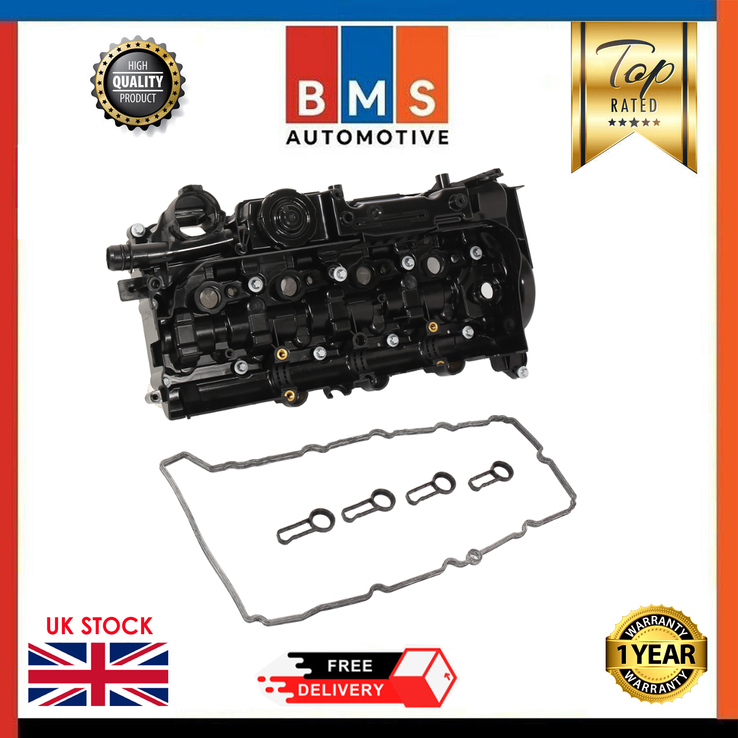 ROCKER VALVE COVER+GASKET FOR BMW 1 3 5 SERIES N47D20 2.0 DIESEL OE 11128589941