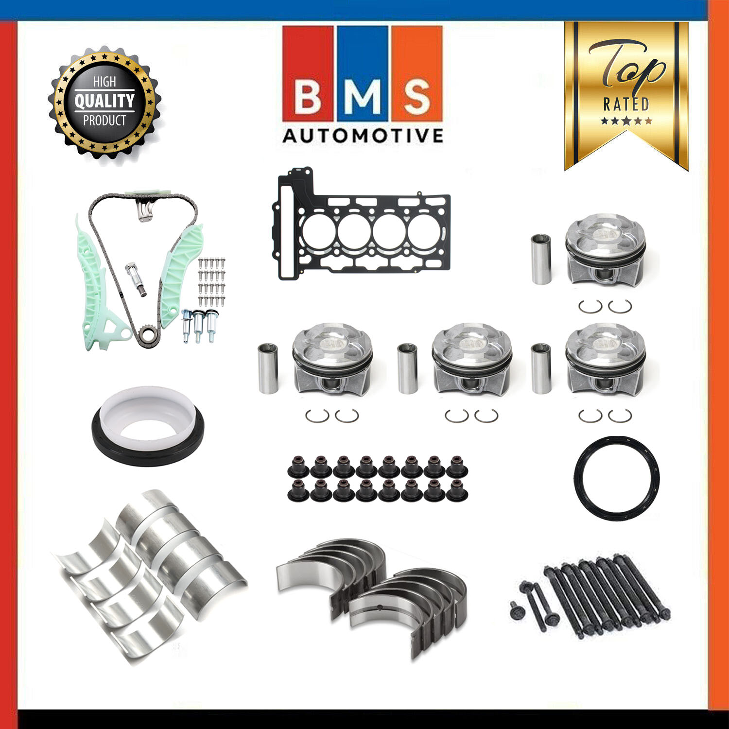 BMW SERIES 1 (F20,F21) N13B16 1.6 PETROL REBUILD KIT WITH PISTON SIZE STD